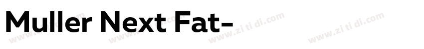 Muller Next Fat字体转换